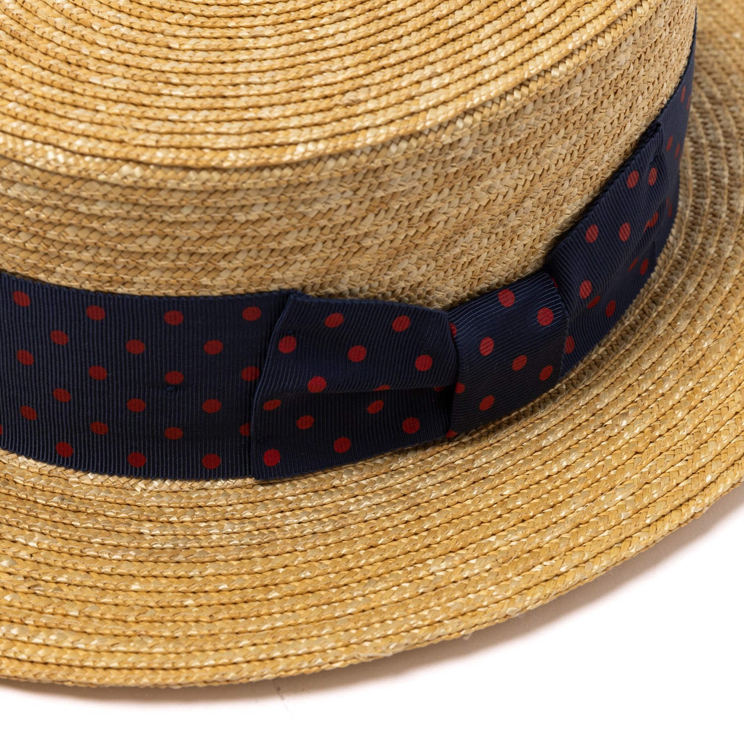 Hat "Barbershop Boater" made of Sisal - handmade